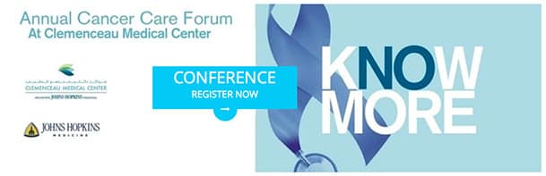 Clemenceau Medical Center Annual Cancer Care Forum duyurusu