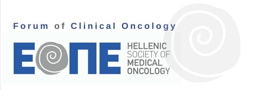 Yunan Tıbbi Onkoloji Derneği (HeSMO) "Forum of Clinical Oncology" logosu