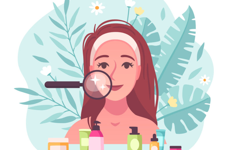 Skincare Flat Concept